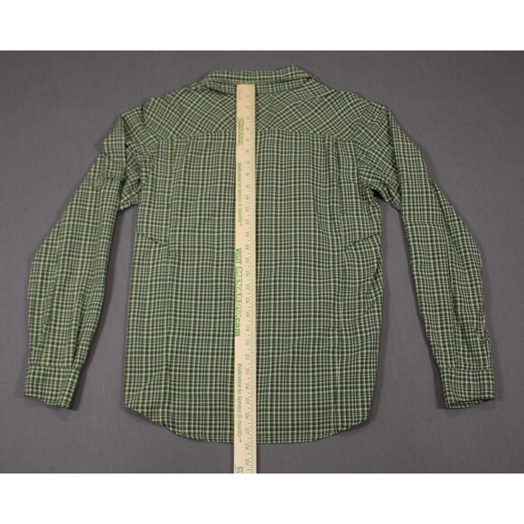Columbia Shirt Mens Green Plaid Omni-Shade Sun Protection Vented Hiking Sz S - Picture 7 of 10